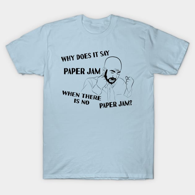 Paper Jam Mondays Suck T-Shirt by pixelcat